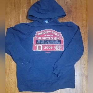 Reebok Navy and Red NHL Winter Classic Hoodie